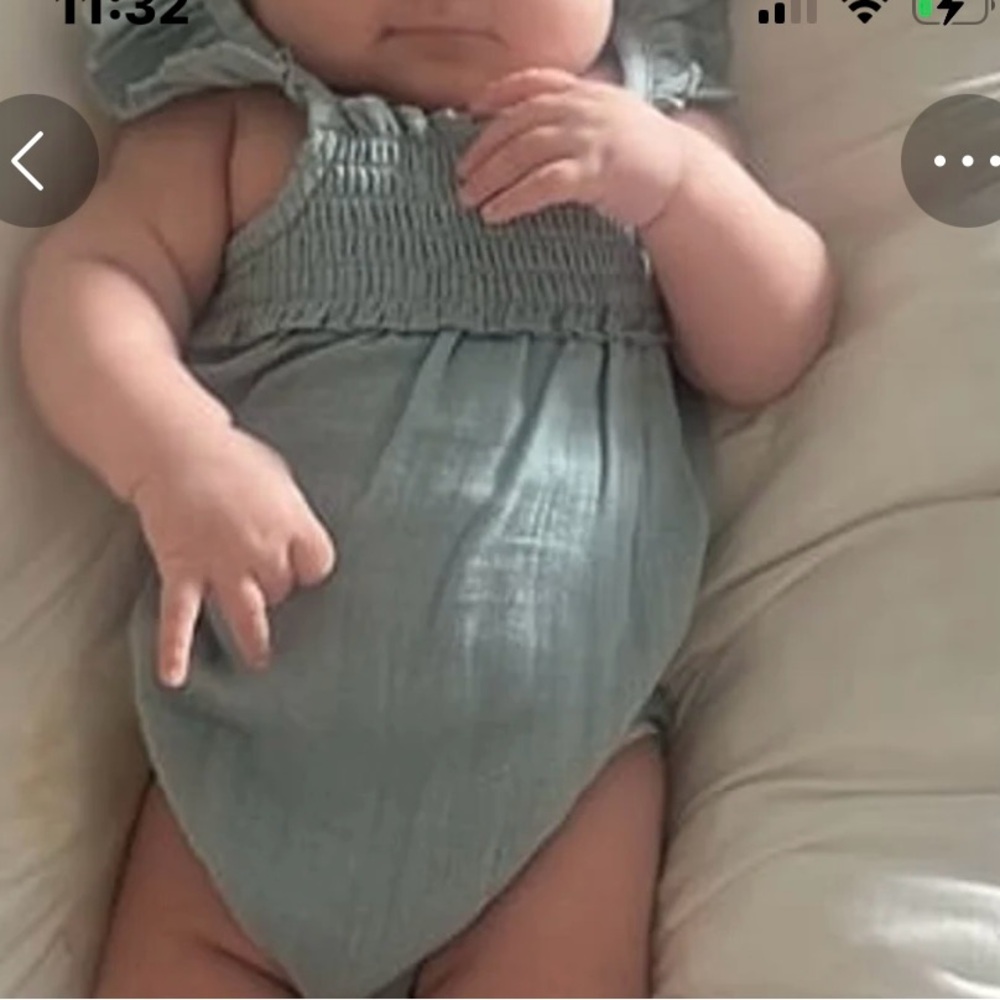 L'ovedbaby Organic Cotton Romper in Gray